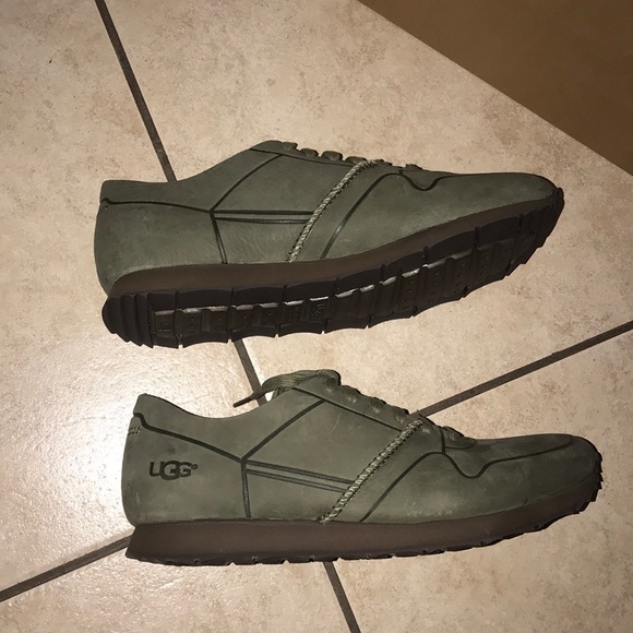 Men’s UGG TRIGO UNLINED LACE UP SHOE MOSS GREEN - Picture 2 of 8